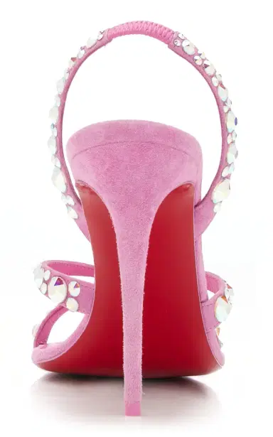 Christian Louboutin Emilie 100mm Embellished Suede Sandals | Thumbnail 7