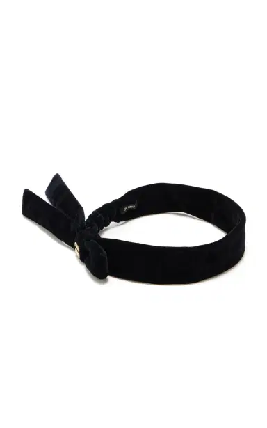 Miu Miu Velvet Headband | Thumbnail 3 Miu Miu Velvet Headband | Thumbnail 3