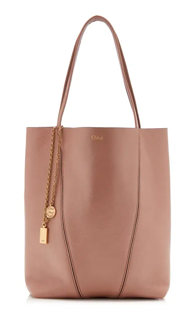 Spin Leather Tote Bag