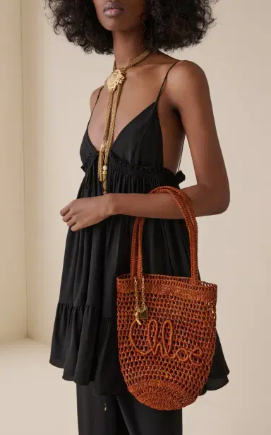 Chloé Woven Raffia Tote Bag | Thumbnail 2 Chloé Woven Raffia Tote Bag | Thumbnail 2