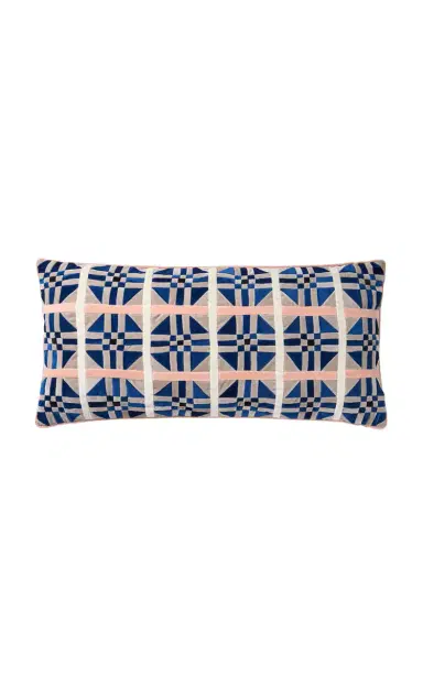 CHRISTINA LUNDSTEEN Ivy Cotton Velvet Cushion - Multi | Thumbnail 1