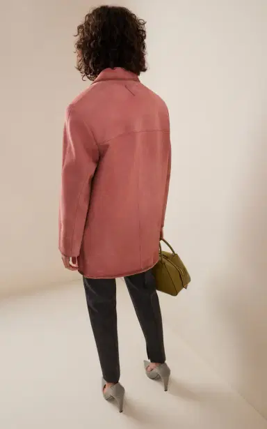 Prada Waxed Suede Coat | Thumbnail 4 Prada Waxed Suede Coat | Thumbnail 4