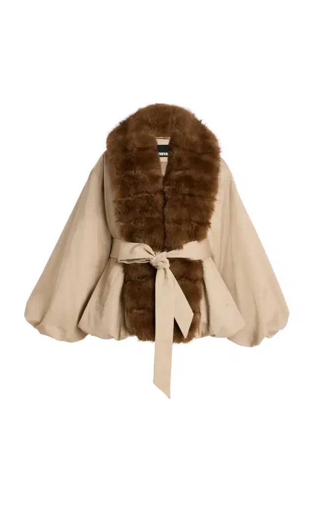 Faux Fur-Trimmed Jacket