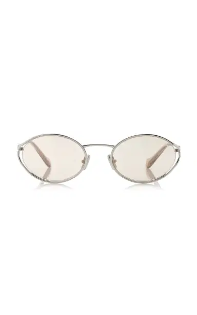 Miu Miu Round-Frame Metal Sunglasses | Thumbnail 1 Miu Miu Round-Frame Metal Sunglasses | Thumbnail 1
