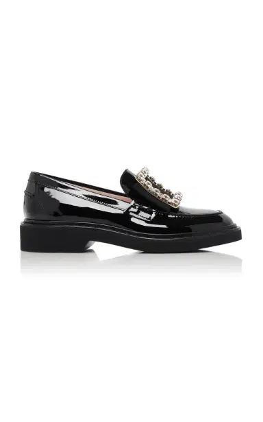 Roger Vivier Viv Rangers Buckle Patent Loafers | Thumbnail 1