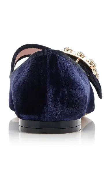 Roger Vivier Tres Vivier Velvet Flats | Thumbnail 5
