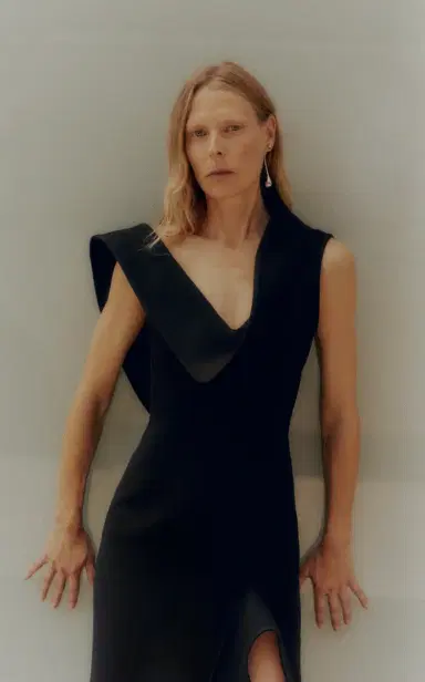 Bottega Veneta Draped Knit Midi Dress | Thumbnail 2 Bottega Veneta Draped Knit Midi Dress | Thumbnail 2