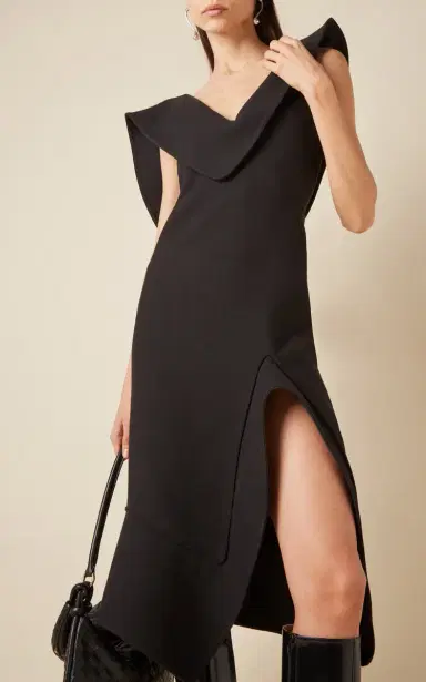 Bottega Veneta Draped Knit Midi Dress | Thumbnail 4 Bottega Veneta Draped Knit Midi Dress | Thumbnail 4