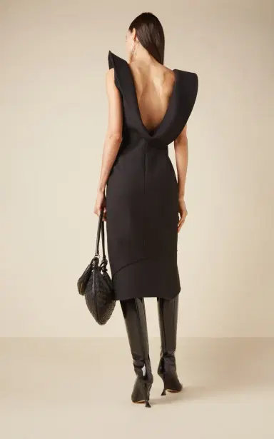 Bottega Veneta Draped Knit Midi Dress | Thumbnail 5 Bottega Veneta Draped Knit Midi Dress | Thumbnail 5