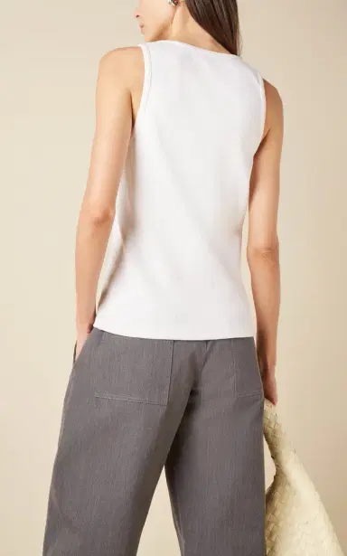 Bottega Veneta Beaded Cotton Tank Top | Thumbnail 4 Bottega Veneta Beaded Cotton Tank Top | Thumbnail 4