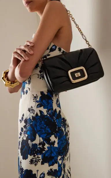 Roger Vivier Viv' Choc Me Gold-Tone Leather Bag | Thumbnail 2