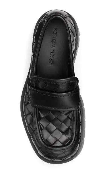 Bottega Veneta Haddock Intrecciato Leather Loafers | Thumbnail 4 Bottega Veneta Haddock Intrecciato Leather Loafers | Thumbnail 4