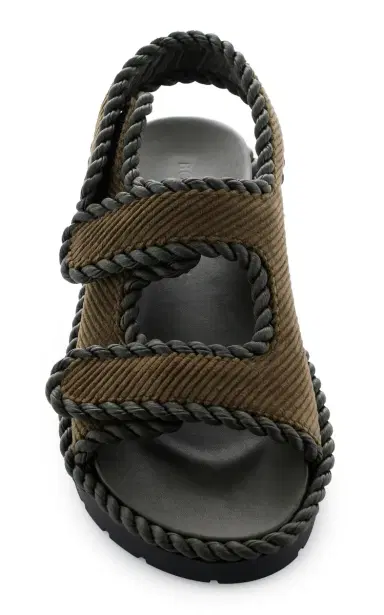 Bottega Veneta Jack Corduroy Slingback Sandals | Thumbnail 3 Bottega Veneta Jack Corduroy Slingback Sandals | Thumbnail 3