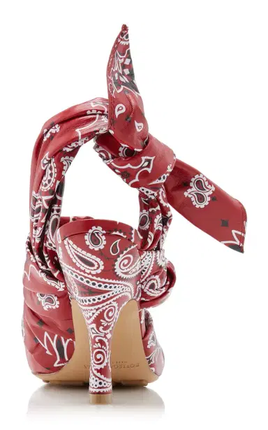Bottega Veneta Bunnie Bandana Leather Slingback Pumps | Thumbnail 4 Bottega Veneta Bunnie Bandana Leather Slingback Pumps | Thumbnail 4
