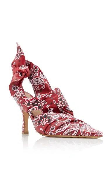Bottega Veneta Bunnie Bandana Leather Slingback Pumps | Thumbnail 5 Bottega Veneta Bunnie Bandana Leather Slingback Pumps | Thumbnail 5