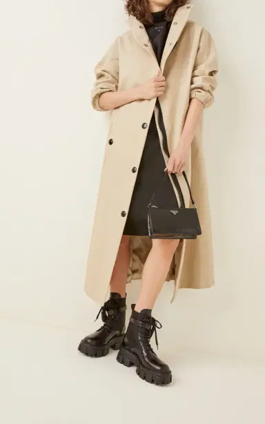 Prada Pouch-Detailed Leather Lace-Up Boots | Thumbnail 2 Prada Pouch-Detailed Leather Lace-Up Boots | Thumbnail 2