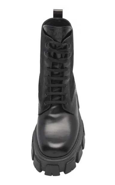 Prada Pouch-Detailed Leather Lace-Up Boots | Thumbnail 7 Prada Pouch-Detailed Leather Lace-Up Boots | Thumbnail 7