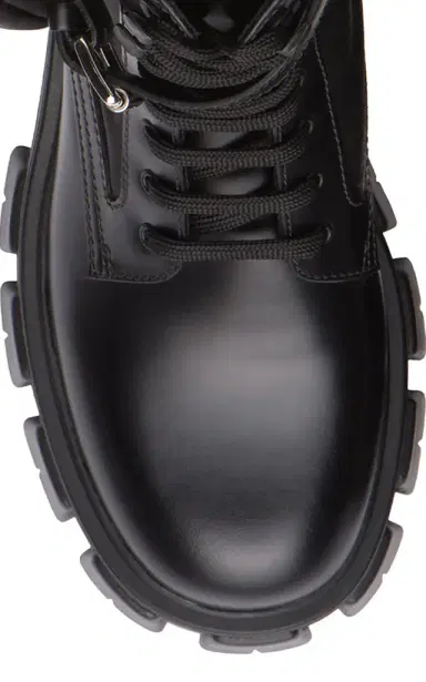 Prada Pouch-Detailed Leather Lace-Up Boots | Thumbnail 10 Prada Pouch-Detailed Leather Lace-Up Boots | Thumbnail 10