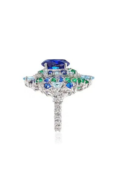 Anabela Chan 18K Gold And Rhodium Vermeil Sapphire Mirage Ring | Thumbnail 3