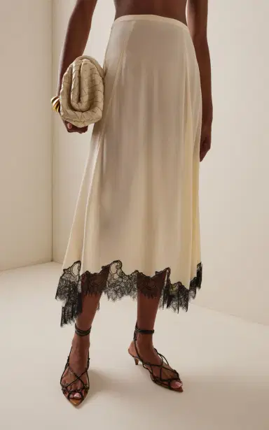 Ulla Johnson Rosine Asymmetrical Silk Skirt | Thumbnail 3