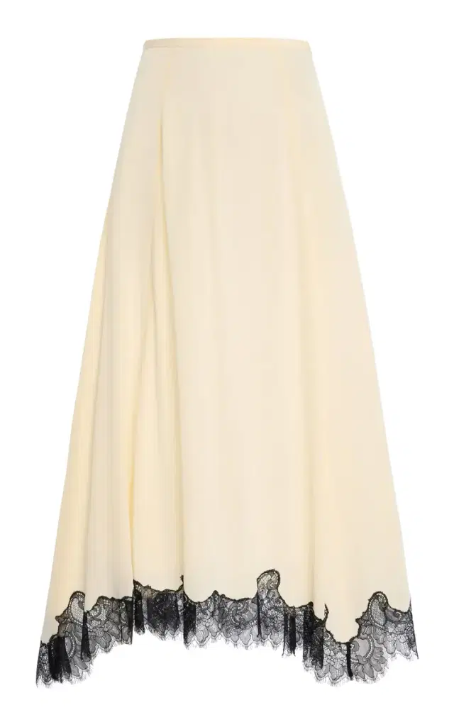 Rosine Asymmetrical Silk Skirt