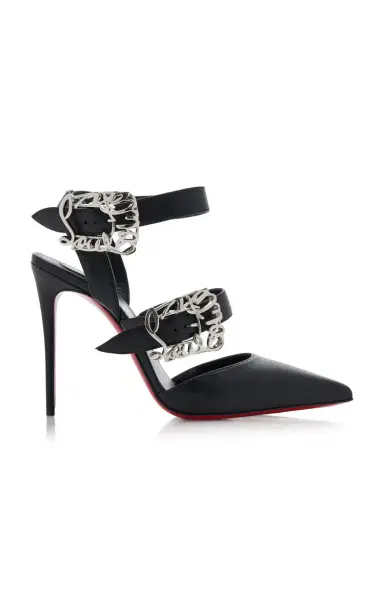 Christian Louboutin Giddylina 100mm Buckle-Detailed Leather Pumps | Thumbnail 1 Christian Louboutin Giddylina 100mm Buckle-Detailed Leather Pumps | Thumbnail 1
