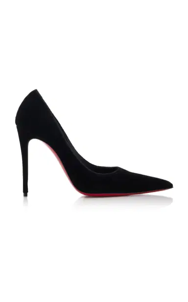 Christian Louboutin Kate Max 100mm Veau Velours Pumps | Thumbnail 1 Christian Louboutin Kate Max 100mm Veau Velours Pumps | Thumbnail 1