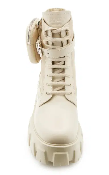 Prada Monolith Leather and Nylon Combat Boots | Thumbnail 3 Prada Monolith Leather and Nylon Combat Boots | Thumbnail 3