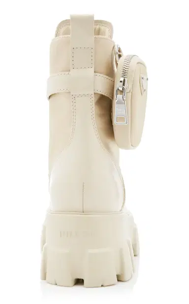 Prada Monolith Leather and Nylon Combat Boots | Thumbnail 4 Prada Monolith Leather and Nylon Combat Boots | Thumbnail 4