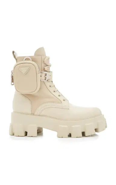 Prada Monolith Leather and Nylon Combat Boots | Thumbnail 7 Prada Monolith Leather and Nylon Combat Boots | Thumbnail 7
