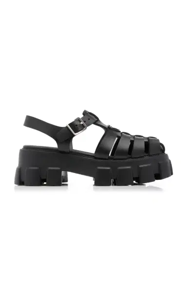 Prada Monolith Rubber Fisherman Sandals | Thumbnail 1