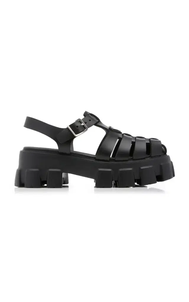 Prada Monolith Rubber Fisherman Sandals
