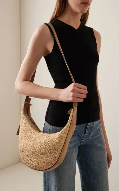 Khaite Augustina Small Raffia Crossbody Bag | Thumbnail 2