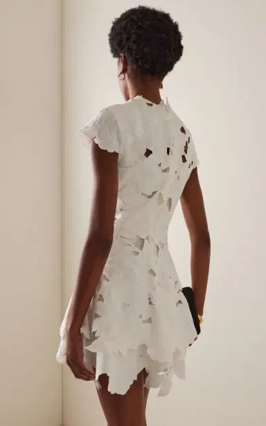 SIMKHAI Holloway Embroidered Mini Dress | Thumbnail 4