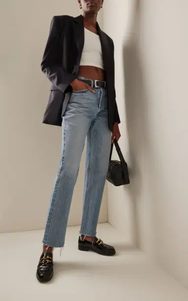 AGOLDE Lana Rigid Mid-Rise Straight-Leg Jeans | Thumbnail 2 AGOLDE Lana Rigid Mid-Rise Straight-Leg Jeans | Thumbnail 2