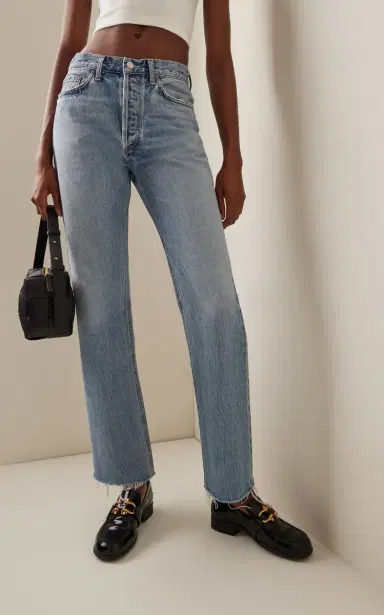 AGOLDE Lana Rigid Mid-Rise Straight-Leg Jeans | Thumbnail 3 AGOLDE Lana Rigid Mid-Rise Straight-Leg Jeans | Thumbnail 3