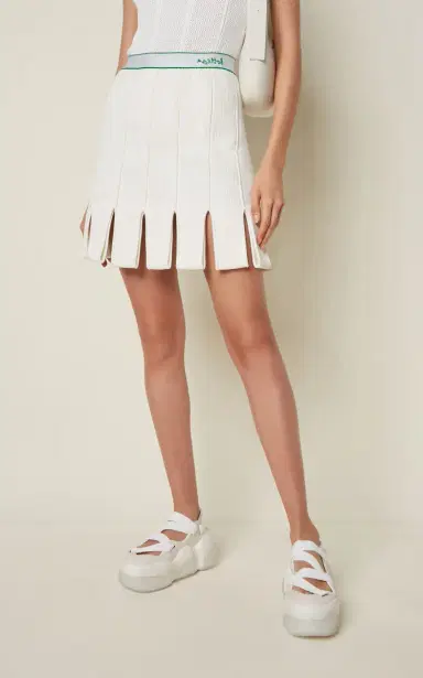Bottega Veneta Logo-Detailed Lightweight Mini Skirt | Thumbnail 3