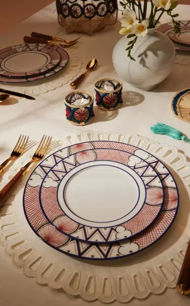 Tiffany & Co. Exclusive Batik Porcelain Dinner Plate - Multi | Thumbnail 2 Tiffany & Co. Exclusive Batik Porcelain Dinner Plate - Multi | Thumbnail 2