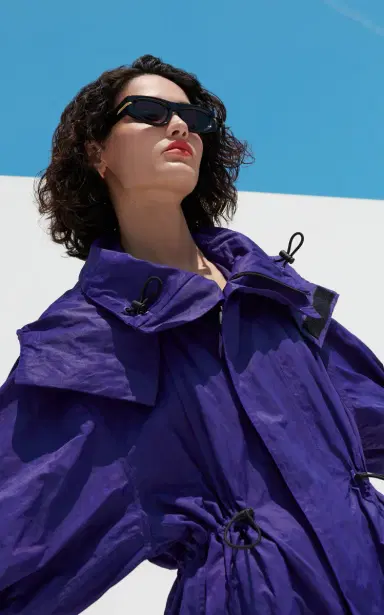Bottega Veneta Resinated Metal Twill Parka | Thumbnail 3 Bottega Veneta Resinated Metal Twill Parka | Thumbnail 3