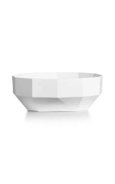 Tiffany & Co. Exclusive Facet Large Bone China Bowl - White | Thumbnail 2