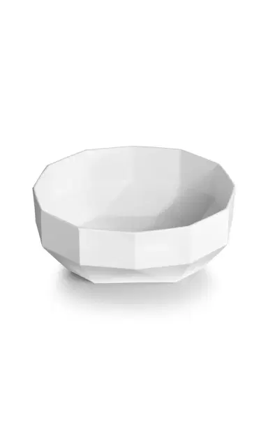 Tiffany & Co. Exclusive Facet Large Bone China Bowl - White | Thumbnail 3