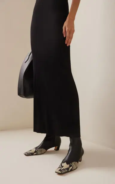 Khaite Dallas Leather Ankle Boots | Thumbnail 2 Khaite Dallas Leather Ankle Boots | Thumbnail 2