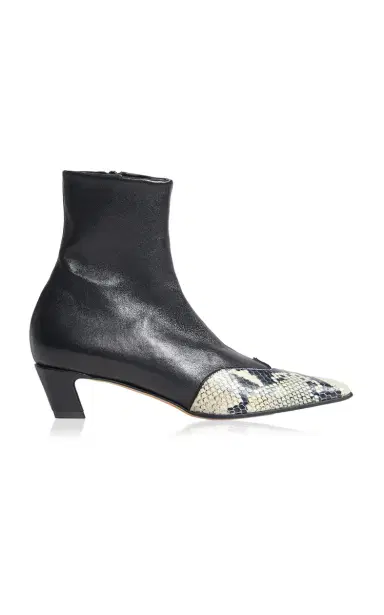 Khaite Dallas Leather Ankle Boots | Thumbnail 4 Khaite Dallas Leather Ankle Boots | Thumbnail 4