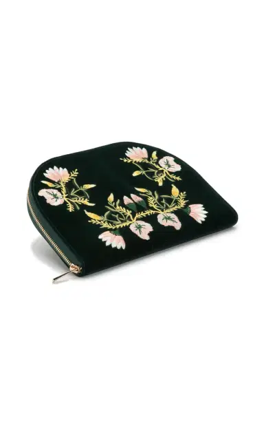 WOLF Zoe Embroidered Velvet Portfolio - Green | Thumbnail 18 WOLF Zoe Embroidered Velvet Portfolio - Green | Thumbnail 18