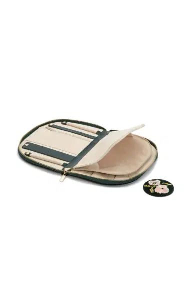 WOLF Zoe Embroidered Velvet Portfolio - Green | Thumbnail 5 WOLF Zoe Embroidered Velvet Portfolio - Green | Thumbnail 5