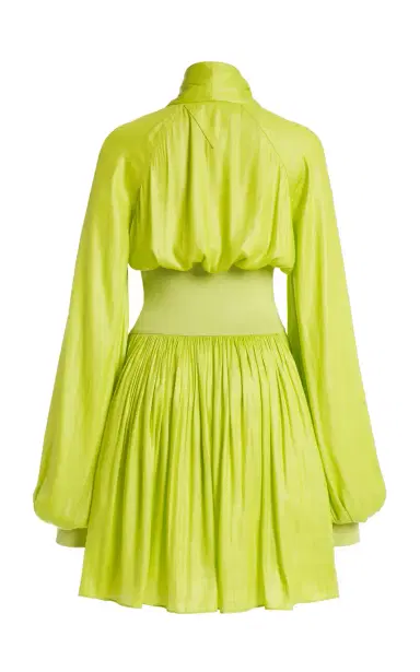 Bottega Veneta Tassel-Detailed Chintzed Mini Dress | Thumbnail 4 Bottega Veneta Tassel-Detailed Chintzed Mini Dress | Thumbnail 4