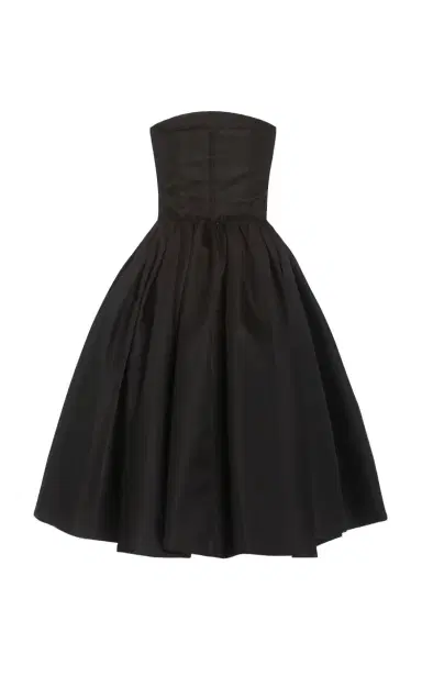 Prada Logo-Detailed Nylon Gabardine Strapless Midi Dress | Thumbnail 8 Prada Logo-Detailed Nylon Gabardine Strapless Midi Dress | Thumbnail 8