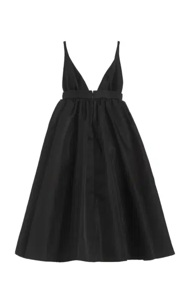 Prada Logo-Detailed Nylon Gabardine Midi Dress | Thumbnail 4 Prada Logo-Detailed Nylon Gabardine Midi Dress | Thumbnail 4