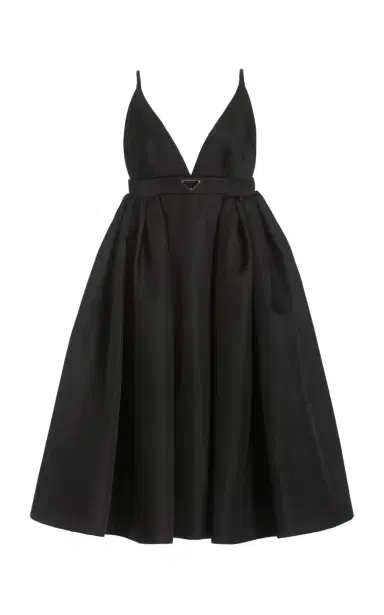 Prada Logo-Detailed Nylon Gabardine Midi Dress | Thumbnail 7 Prada Logo-Detailed Nylon Gabardine Midi Dress | Thumbnail 7