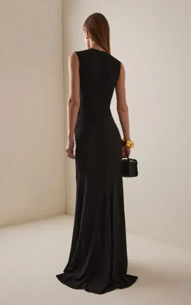 Alex Perry Cut-out Draped Jersey Gown | Thumbnail 4 Alex Perry Cut-out Draped Jersey Gown | Thumbnail 4